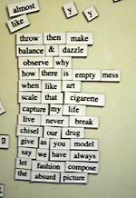 Magnetic poetry untitled 2