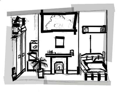 The left side of my room