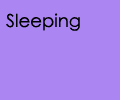 Sleeping